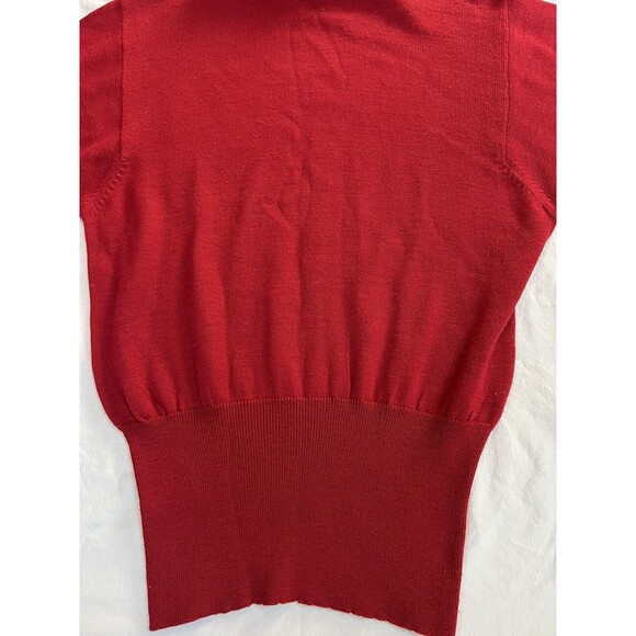 VTG Bogner Turtleneck Sweater 80's Ski Sporty Base Layer | Red | Womens Medium - Picture 6 of 16
